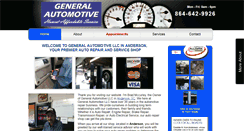 Desktop Screenshot of generalautomotiveanderson.com