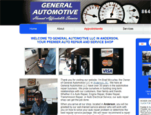 Tablet Screenshot of generalautomotiveanderson.com